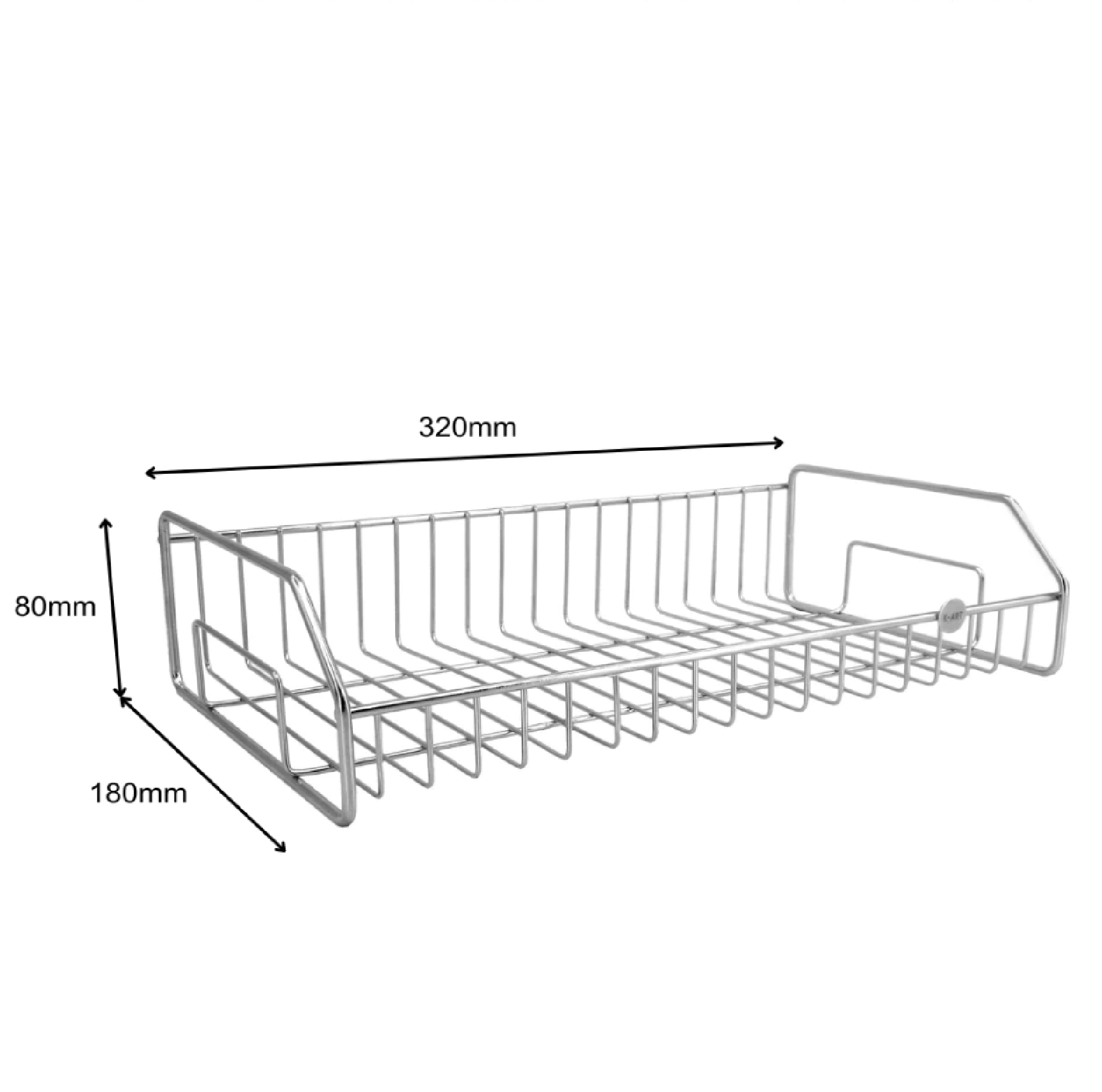 K-ART SINGLE LAYER Stainless Steel RACK 32CM X 8CM X 16CM K441